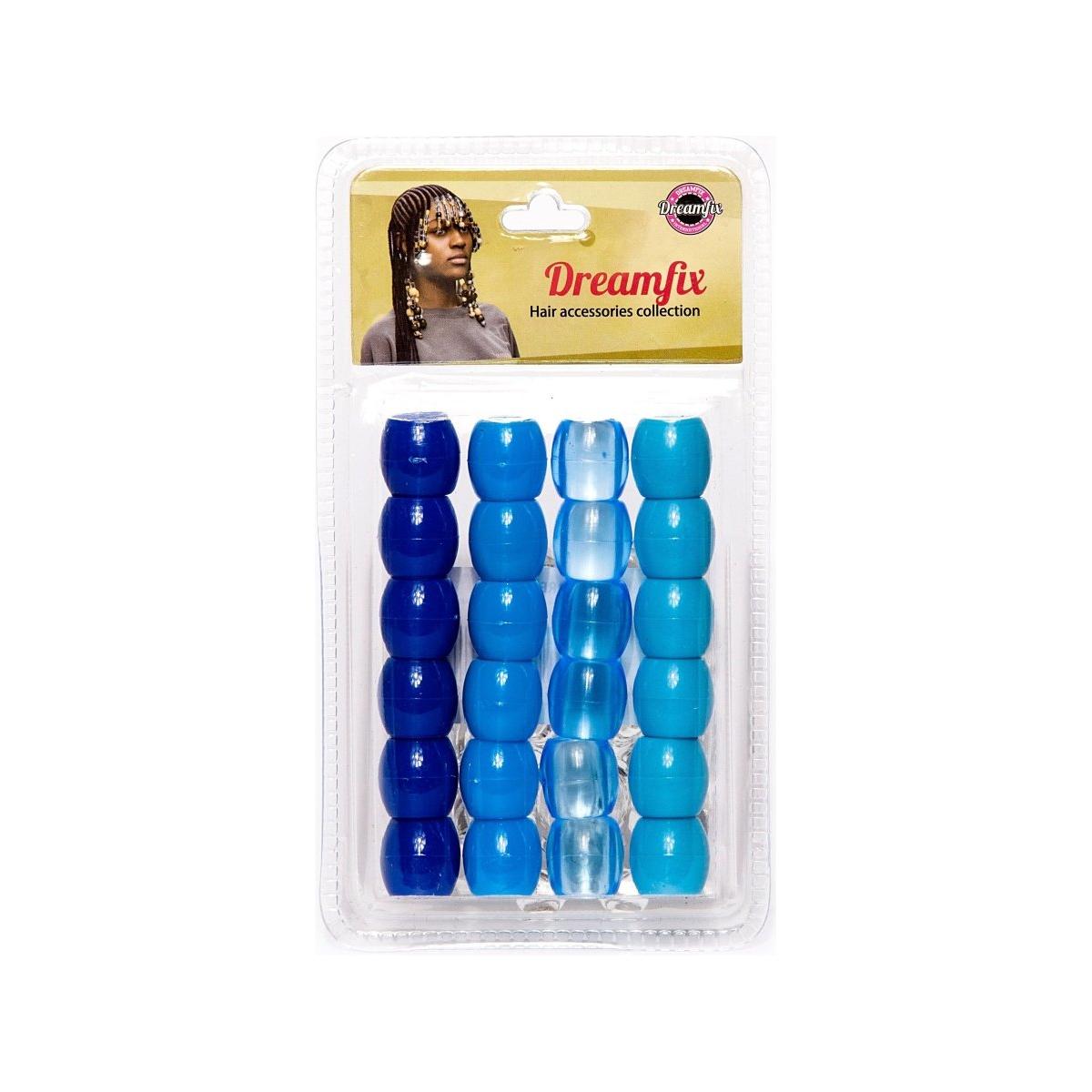 Dreamfix Large Hole Plastic Hair Beads Kids 24pcs - gtworld.de