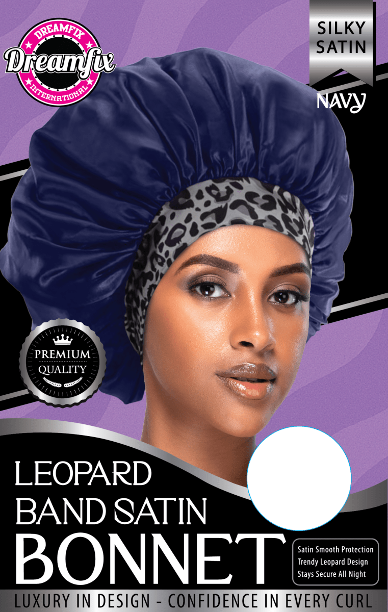 Dreamfix Leopard Band Satin Bonnet - gtworld.de
