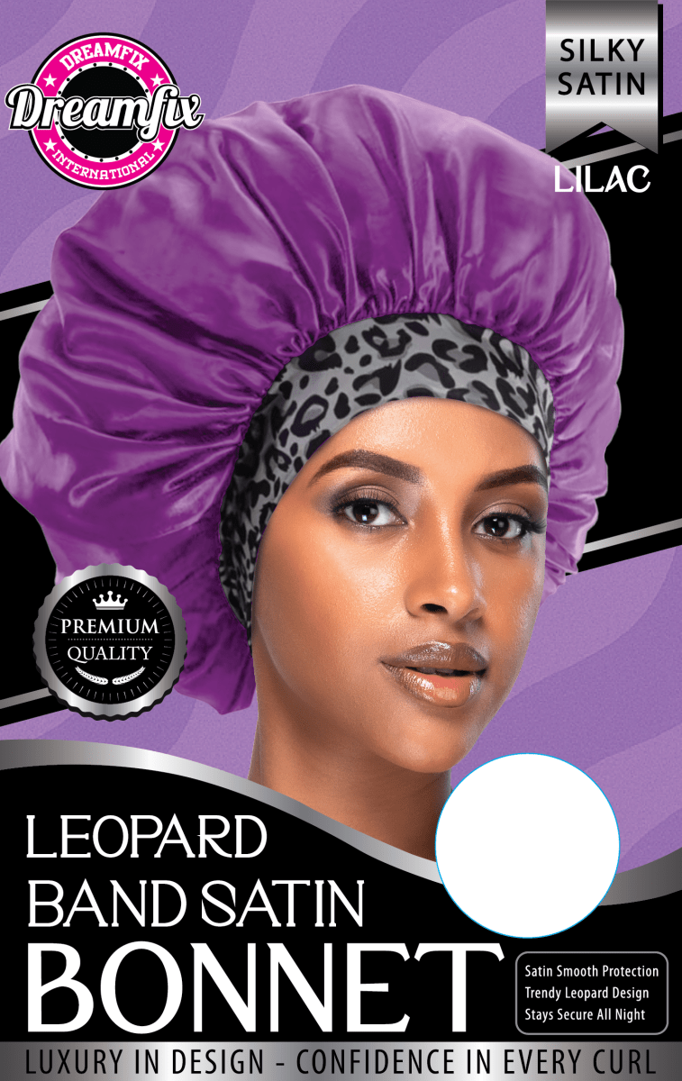 Dreamfix Leopard Band Satin Bonnet - gtworld.de