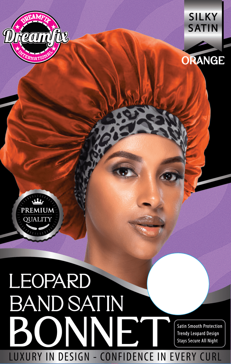 Dreamfix Leopard Band Satin Bonnet - gtworld.de