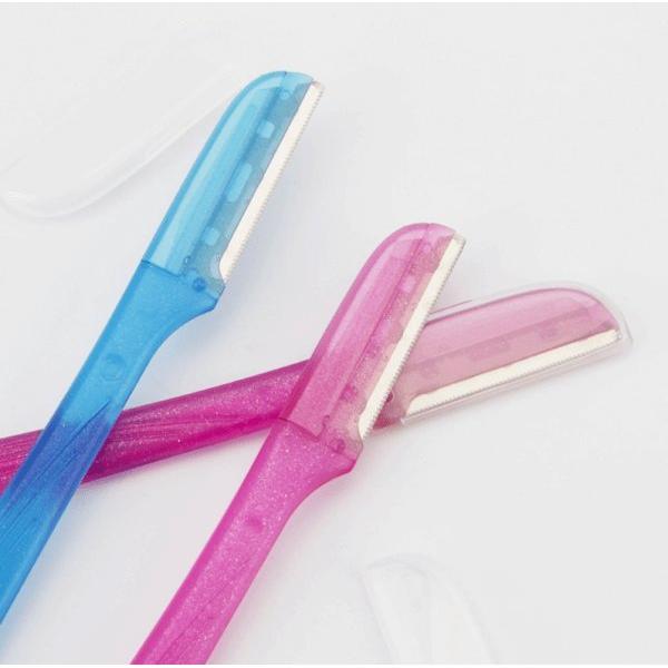 Dreamfix Maxfresh Single Blade Eyebrow Razors 3 Pcs Pink/Blue - Gtworld.de