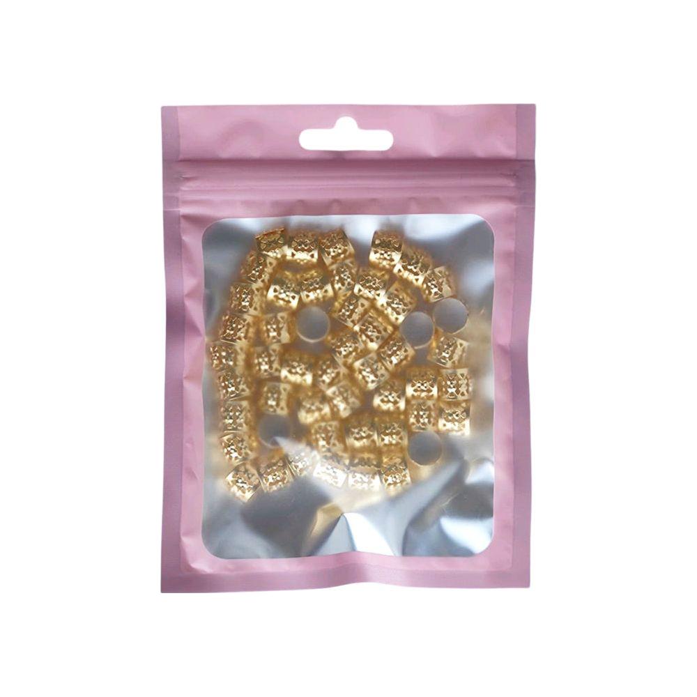 Dreamfix Open Rings Hair Beads Gold /Silver 50Pcs - Gtworld.de