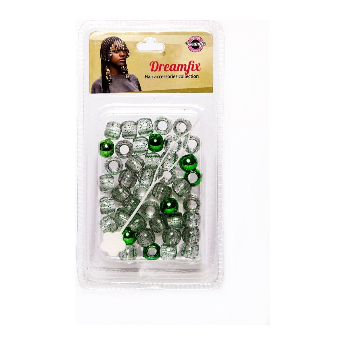 Dreamfix Plastic Hair Beads Double Color For Kids and Transparent - gtworld.de