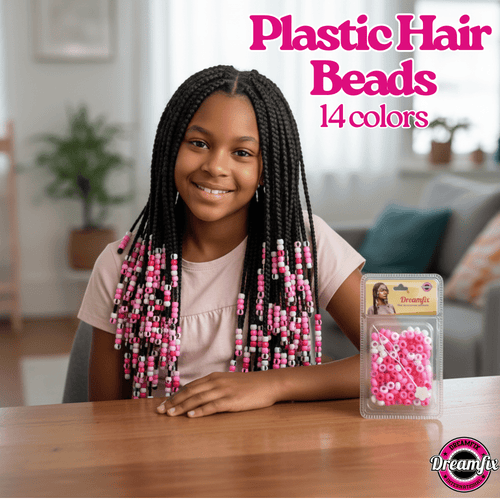 <tc>Dreamfix Plastic Hair Beads For Kids Assorted</tc>