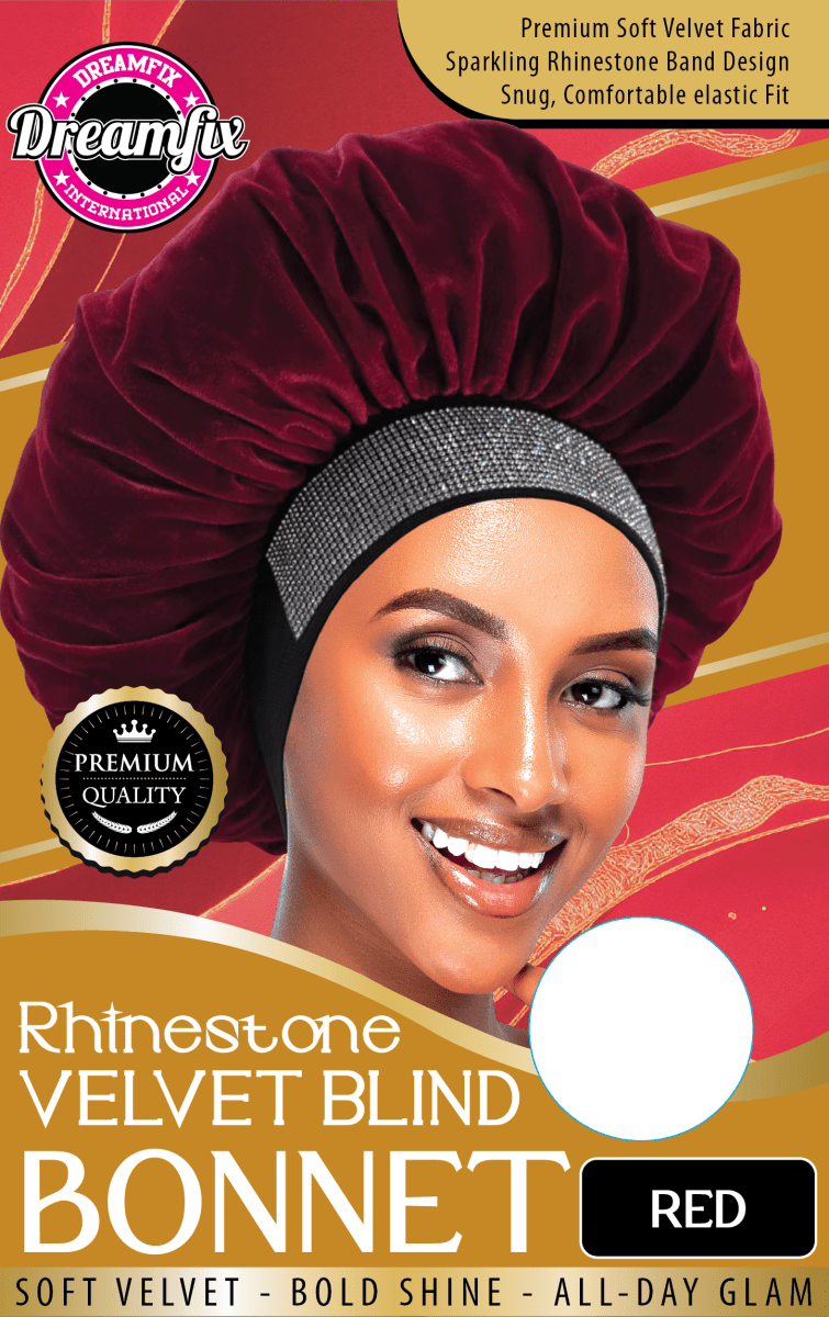 Dreamfix Rhinestone Velvet Blind Bonnet - gtworld.de