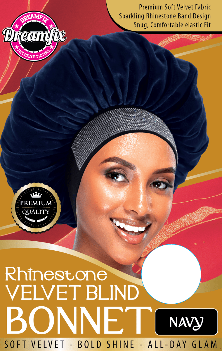 Dreamfix Rhinestone Velvet Blind Bonnet - gtworld.de
