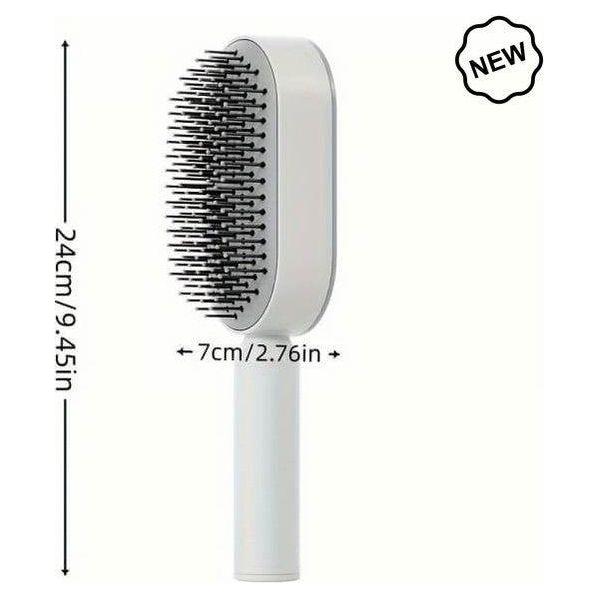 Dreamfix Self Cleaning Hair Detangling and Scalp Massager Brushes White/Purple - Gtworld.de