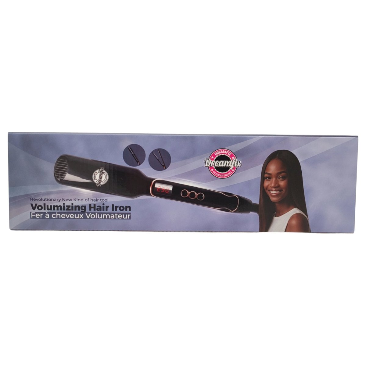 Dreamfix Sleek Ceramic Flat Iron with Digital Control (Black) - gtworld.de
