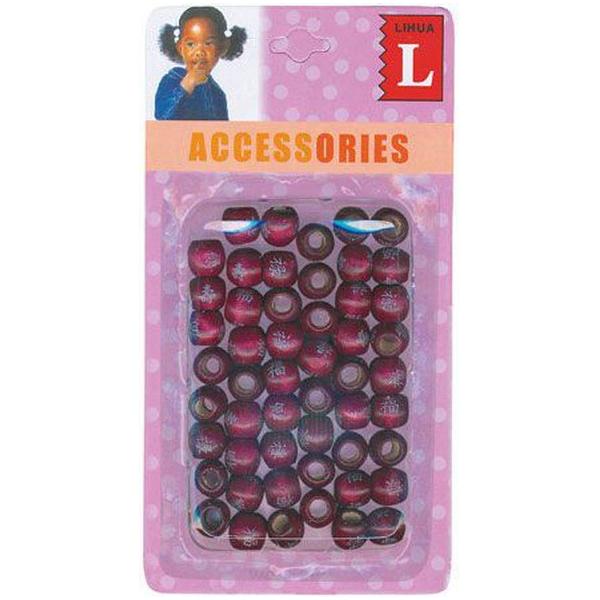 Dreamfix Small Wooden Beads (40 Pcs) Burgundy - Gtworld.de