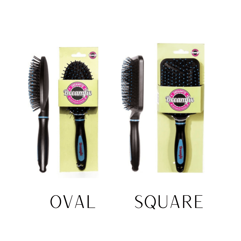 Dreamfix Square Hair Brush Black Square/Oval - gtworld.de
