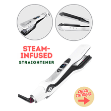 Dreamfix Steam-Infused Nano Brush Straightener (White)
