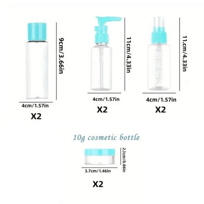 Dreamfix Travel Spray Bottle Set - Assorted (8 pcs) - gtworld.de