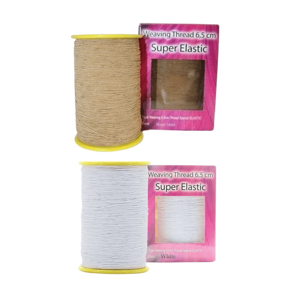 Dreamfix Weaving 6,5cm Thread SUPER ELASTIC Honey Blonde/ White - gtworld.de