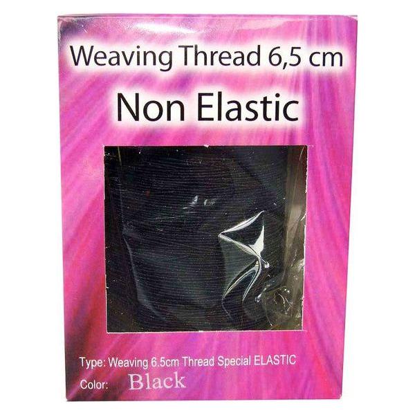 Weaving Thread, 6.5cm, Non Elastic, Black