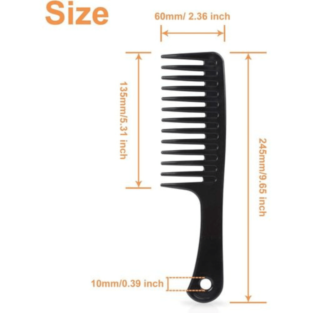 Dreamfix Wide Tooth Comb - black 24.5cm - gtworld.de
