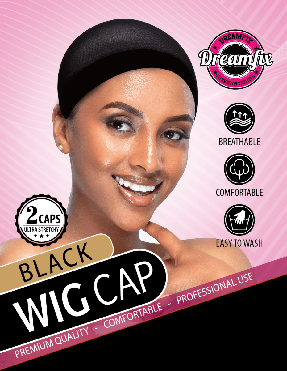 Dreamfix Wig Cap 2 pieces Per Pack Black/Brown/Dark Brown/Blond/Cream - gtworld.de