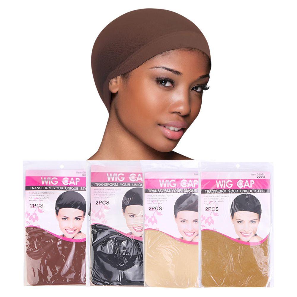 Dreamfix Wig Cap 2 pieces Per Pack Black/Brown/Dark Brown/Blonde - Gtworld.de