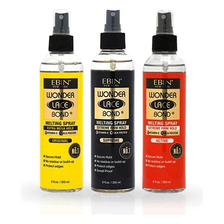 Ebin New York Wonder Lace Bond Melting Spray Active/Supreme/Original 250 ml / 100 ml - Gtworld.de