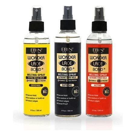 Ebin New York Wonder Lace Bond Melting Spray Active/Supreme/Original 250 ml / 100 ml - Gtworld.de