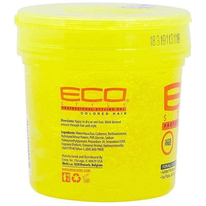 Eco Style Color Treated Yellow Styling Gel 473ml - Gtworld.de