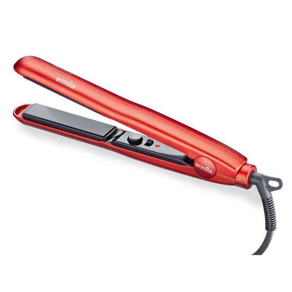 ermila Ceramic Flat Iron red Adjustable temperature control from 150°C - 230°C W - Gtworld.de