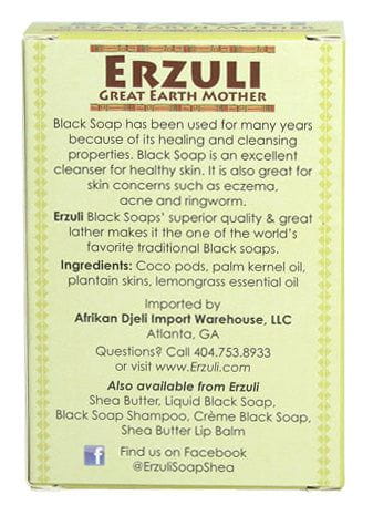 Erzuli Black Soap Lemongrass 4oz/120g - Gtworld.de