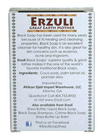 Erzuli Black Soap Unscented 4oz/120g - Gtworld.de