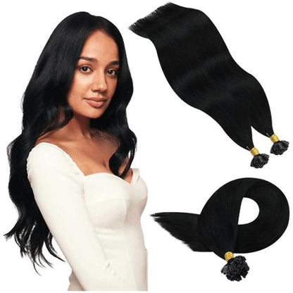 Extensions with Keratin U - Bondings 20&quot;/50cm Human Hair, Echthaar Strähnen - Gtworld.de