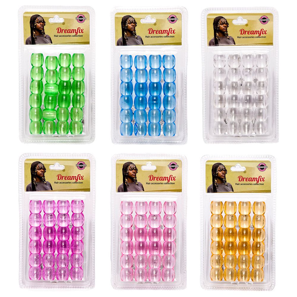 Dreamfix Jumbo Hair Beads Transparent