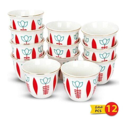 Habesha Shewhat 12pcs wave cup 90ml cawa blue/red/green - gtworld.de