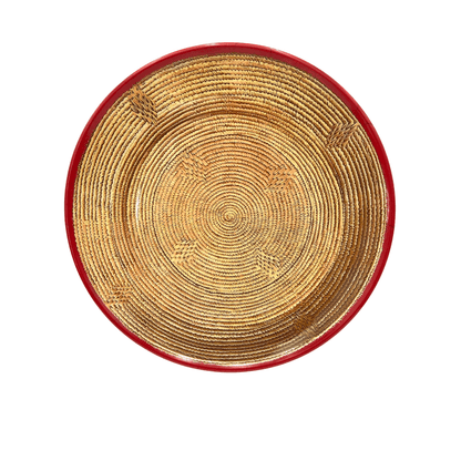 Habesha Shewhat Melamine platter tray 16inch A3 Traditional Plain/Geometric Motifs/Pattern - gtworld.de