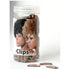 Hair Clips 250 Pcs 6 Teeth 2.8 Cm:Medium Brown - Gtworld.de