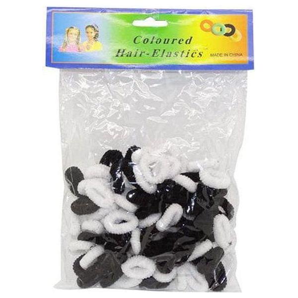 Hair Elastics Color Big Black &amp; white HB02 - Gtworld.de