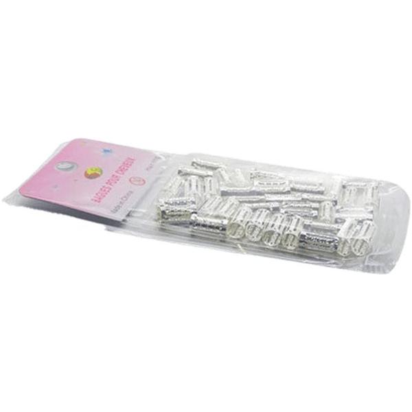 Hair Ring Longer Silver (35Pcs) - Gtworld.de