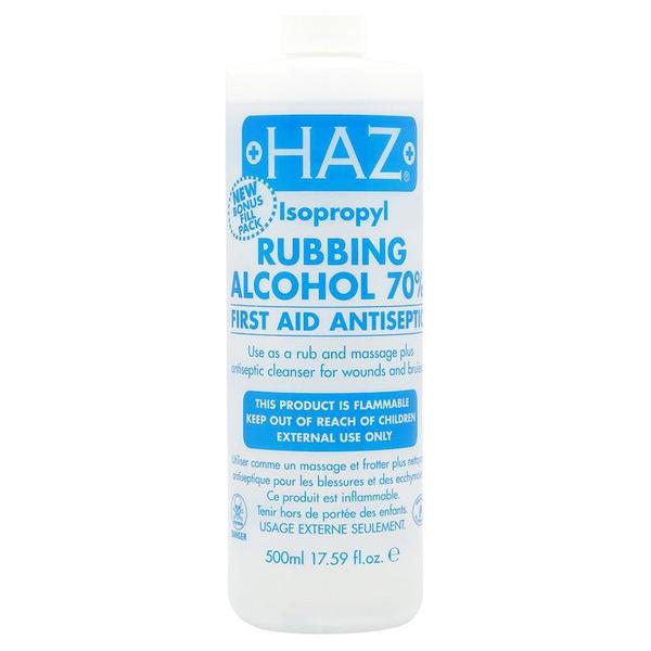 Haz Isopropyl Rubbing Alcohol 70%, 500ml