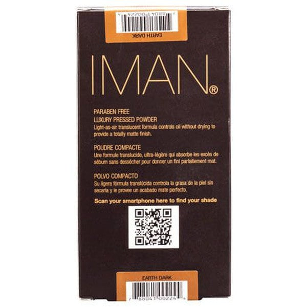 Iman Luxury Pressed Powder Earth Dark 10g