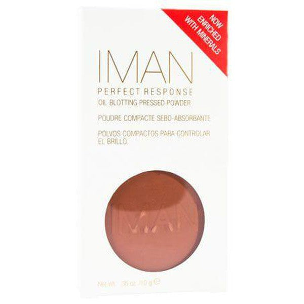 Iman Perfect Response Oil-Blotting Pressed Powder Deep 10g