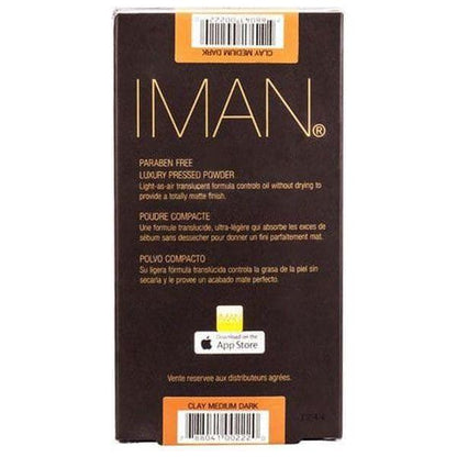 Iman Luxury Pressed Powder Clay Medium Dark 10g - Gtworld.de