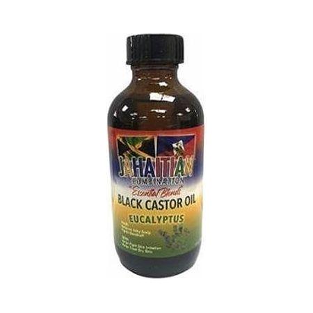 Jahaitian Essential Blend Black Castor Oil &amp; Eucalyptus 4oz