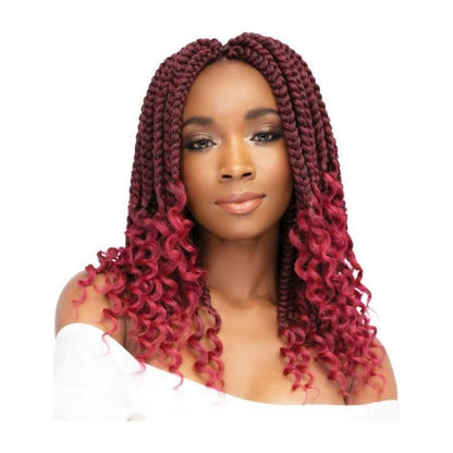 Janet Collection Box Braid Curly Finish 12&quot; Synthetic Hair - Gtworld.de