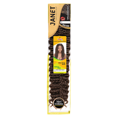 Janet Collection Human Hair Crochet Braiding Hair New Deep Bulk 18&quot; - gtworld.de