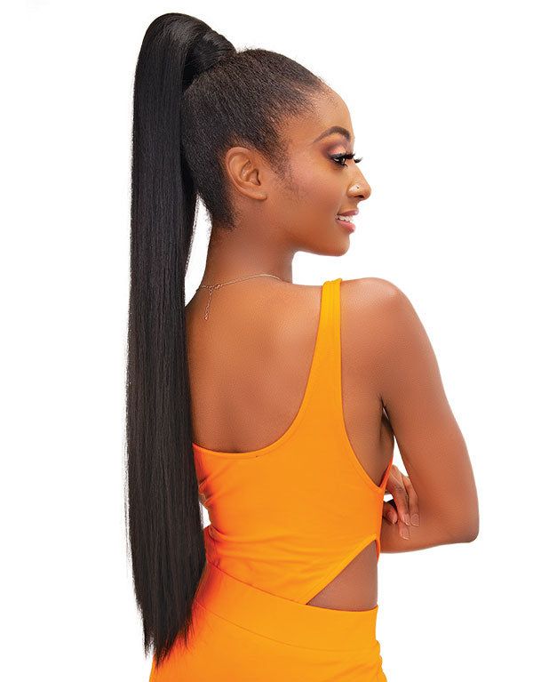 Janet Collection Snatch Wrap Yaky Ponytail Straight 32&quot; - Kunsthaar