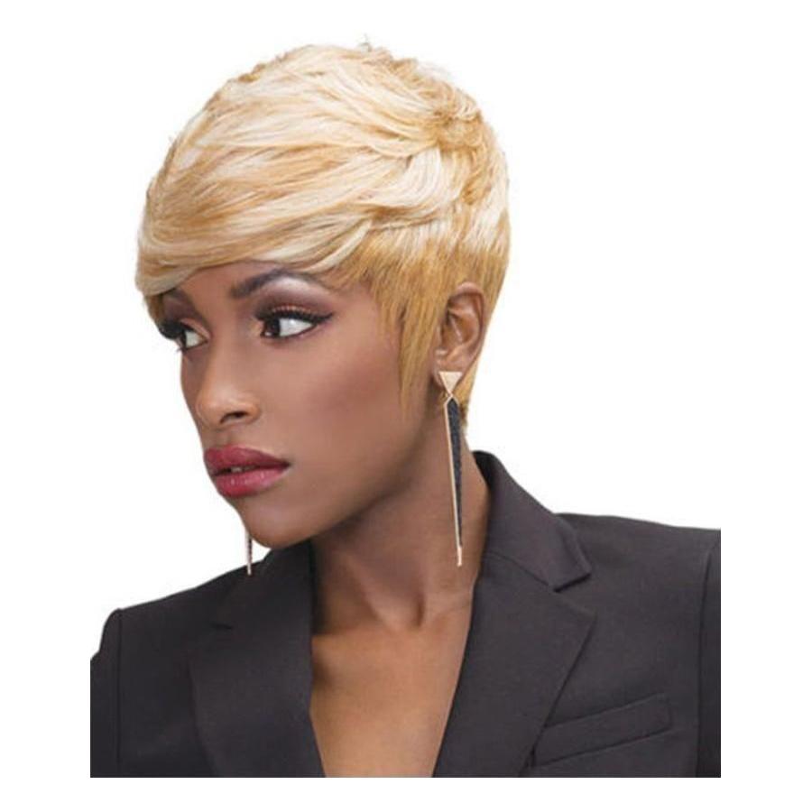 Janet Collection Pixie Cut 38pcs + 8&quot;(4pcs) 100% Virgin Echthaar - Gtworld.de