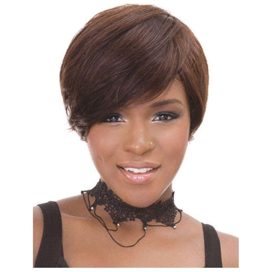 Janet Collection Pixie Cut 38pcs + 8&quot;(4pcs) 100% Virgin Echthaar - Gtworld.de