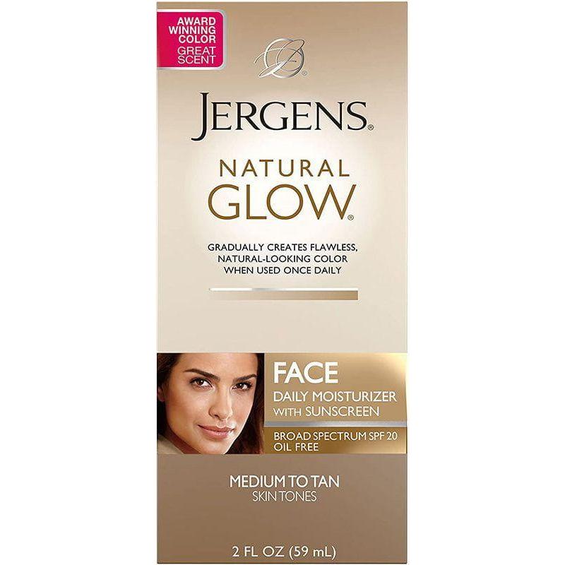 Jergens Natural Glow Face Daily Moisturizer with Sunscreen Medium to Tan 59ml - Gtworld.de