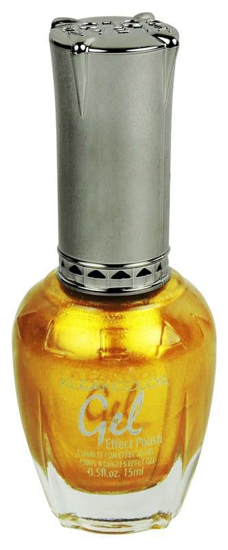 Kleancolor GEL EFFECT POLISH METALLIC YELLOW G162, 15ml