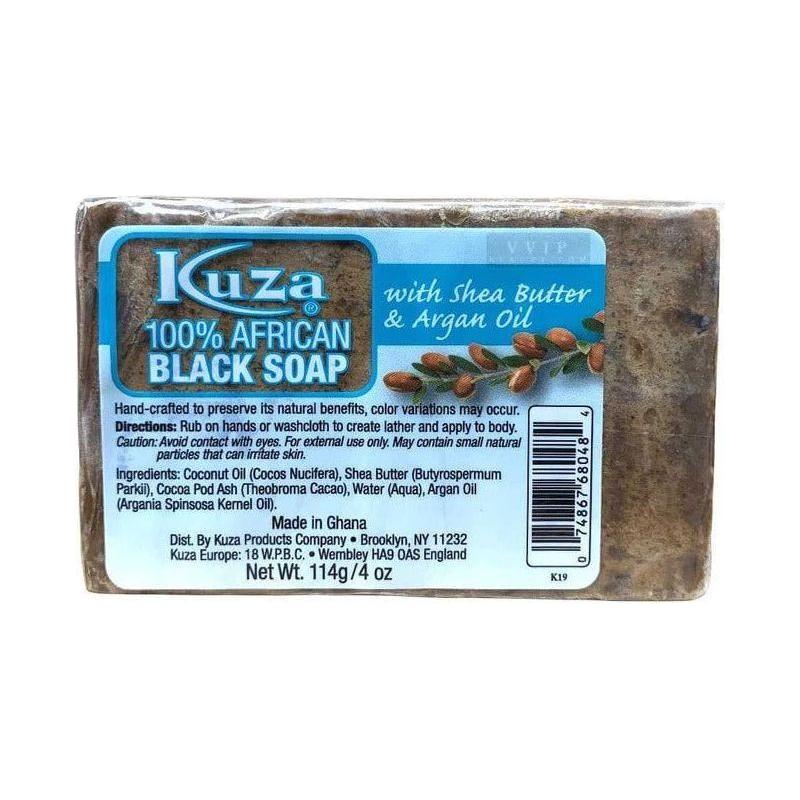 Kuza 100% African Black Soap With Shea Butter &amp; Argan Oil 4 Oz - Gtworld.de