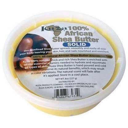 Kuza 100% African Shea Butter Solid Yellow 227ml - Gtworld.de