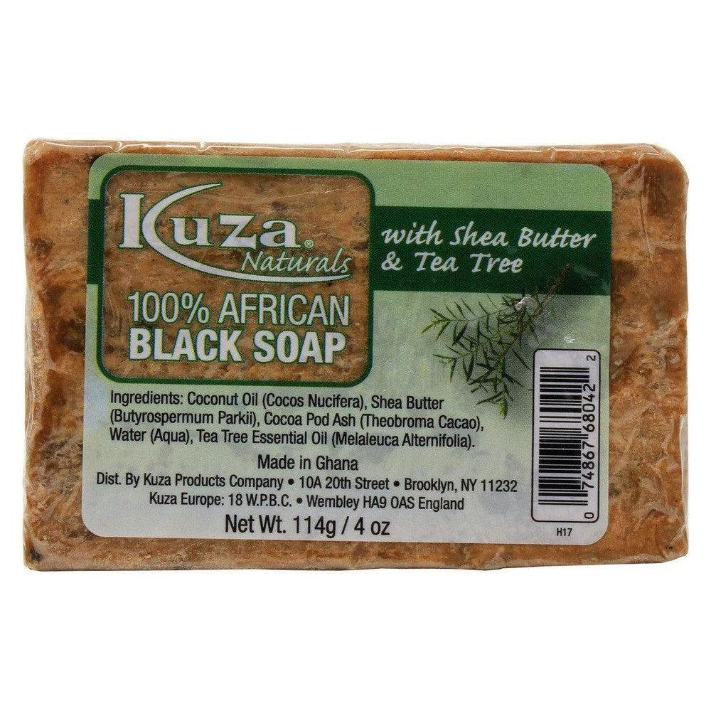 Kuza 100% African Black With Shea Butter &amp; Tea Tree 4 oz