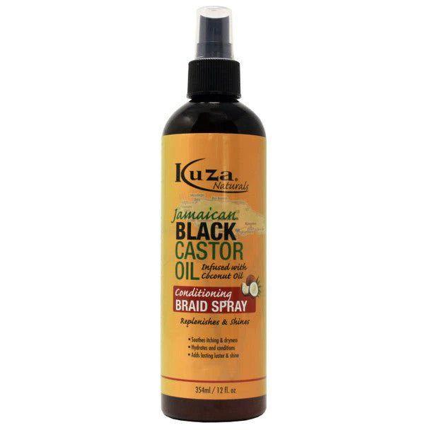 Kuza Jamaican Black Castor Oil Conditioning Braid Spray 12 Oz